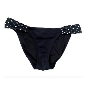 Victoria’s Secret Black Polka Dot Bikini Bottom XS